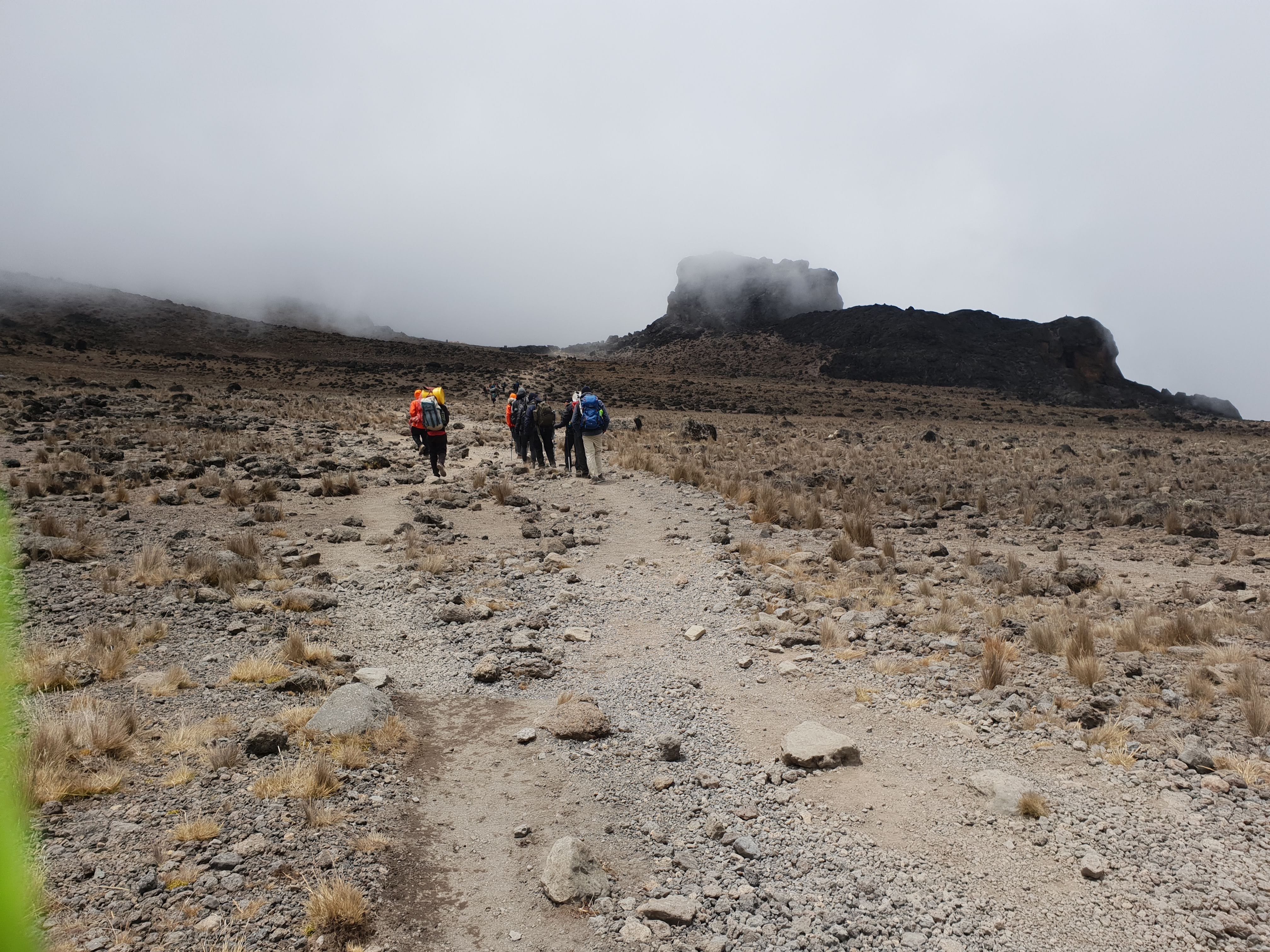 Final route to Lava Tower on Kilimanjaro